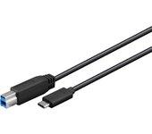 Goobay 67986 cable USB 1 m USB B USB C Negro