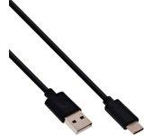 InLine USB C/USB A, 1.5 m cable USB 1,5 m Negro