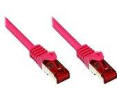 Cable de Red ALCASA (RJ45 - 25 cm - Rosa)