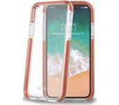 Funda iPhone X CELLY Hexagon Transparente