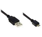 Cable USB ALCASA (USB - 60 cm - Negro)