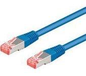 Goobay Cat6a-050, 0.5m Azul cable de red