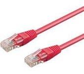 Goobay 1m 2xRJ-45 Cable Magenta cable de red