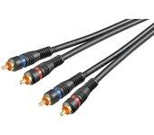 Cable de Audio GOOBAY (2 m - Negro)