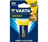 Pila 6LR61 VARTA ENERGY 9Vdc Alcalina (Caja 10 Pilas)