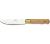 Cuchillo de Cocina Mam, Virola de Latón, Mango de Madera, Hoja de 13,2 cm de Acero Inoxidable, 17410