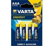 Pila LR03 AAA VARTA ENERGY Alcalina (10 Blister)