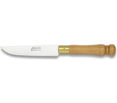 Cuchillo De Mesa Mam, Mango De Madera, Virola De Latón, Hoja De 10,3 Cm De Acero Inoxidable, 17409