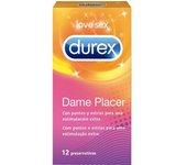 Durex Dame Placer  Und. Preservativos de Látex con Puntos y Estrías