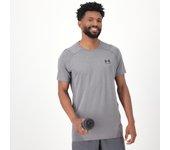 Camiseta UNDER ARMOUR Poliéster Hombre (L - Gris)