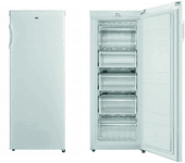 congelador vertical edesa ezs-1412 wh e alto 142 cm 160 litros blanco