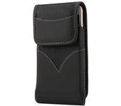 DFV mobile - Nuevo Estilo Funda Nylon para Cinturon con Clip Metálico y Giratorio para Oppo Realme Narzo 20 (2020) - Negra