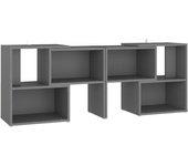 vidaXL Mueble de TV aglomerado gris 104x30x52 cm