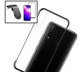 Kit Funda, Protector 5D y Soporte Magnético Coche Huawei P Smart 2020 Invisible Bumper