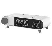 Reloj Despertador KSIX Alarm Clock Retro Inalámbrico Blanco