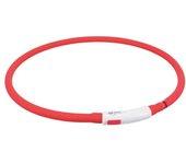 TRIXIE Collar de Aro Flash USB rojo