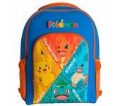 Mochila Starters Pokemon 43cm adaptable