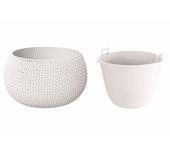 Maceta PROSPERPLAST Splofy Bowl (Blanco - 23.9 x 23.9 x 16.1 cm)