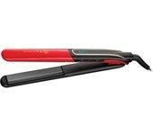 Remington Plancha de pelo multifunción Pro Sleek & Curl S6755 Manchester United Edition - temperatura regulable, indicador digital, función bloqueo, calentamiento rápido, apagado automático, dispositivo de cierre y neceser