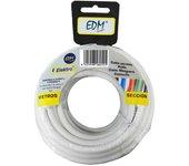 Cable EDM 2 x 1 mm Blanco 15 m