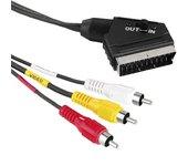 Goobay Cable SCART a RCA Conmutable 3m Negro