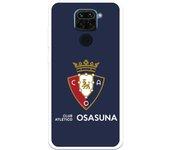 Funda para Xiaomi Redmi Note 9 del Osasuna Escudo Fondo Azul - Licencia Oficial CA Osasuna