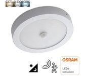 STARLED Plafón LED Superficie Circular 24W - 22W- 20W -18W Detector De Movimiento - 2700K+CCT - OSRAM CHIP