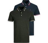 Polo jack and jones epaulos 2pk mp navy hombre