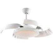 Ventilador DC ENZO blanco led integrado mando distancia CCT regulable SCHULLER