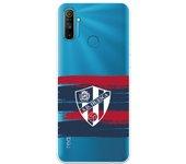 Funda para Realme C3 del Huesca Rayas Transparente - Licencia Oficial SD Huesca