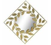 Espejo de pared DKD Home Decor Espejo Dorado Metal Laurel (120 x 2,5 x 120 cm)