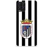 Funda para Realme 8 del Badajoz Escudo Blanquinegro - Licencia Oficial Club Deportivo Badajoz