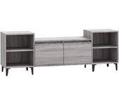 Mueble para TV Sonoma gris 160x35x55 cm madera multicapa