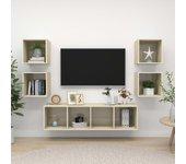 Juego de muebles para TV 5 piezas Sonoma Wood Oak Multilayer