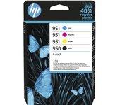 Hp 950 + 951 pack de 4 cartuchos de tinta originales - 6zc65ae