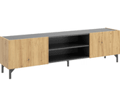 Mueble Bajo De Tv Astral Grafito/Nordic 45,2X160,8X35 Cm