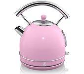 Swan Retro Hervidora de Agua 1.8L 3000W Rosa