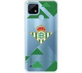 Funda para Realme C21 del Betis Escudo Fondo transparente - Licencia Oficial Real Betis Balompié