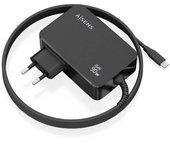 Aisens Cargador GaN 90W PD3.0 1xUSB-C 1.8m Negro