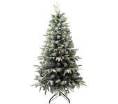 Solagua Árbol de Navidad Artificial Extra Relleno Flocado con Copos de Nieve 120 - 210cm, Pino Abeto Nevado Doble Hoja con Soporte Metálico