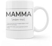 Fisura – Taza blanca con mensaje. Taza con definición padre, madre y abuelos. Taza de desayuno para regalar. Regalo original para padres. 350 ml. Variedad de modelos e idiomas.