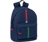 Mochila para Portátil BENETTON Italy (Azul marino)