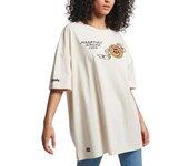 Camiseta Superdry Vintage Collegiate Beige Mujer