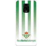 Funda para Xiaomi Redmi Note 9S del Betis Fondo Rayas Verdiblancas - Licencia Oficial