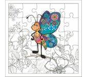 Tarjeta puzzle mariposa KIUB Kook