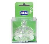 Chicco® Tetina step up 2 Silicona boca ancha flujo regulable 4M+ 2uds