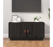 Mueble De Tv VIDAXL Negro Madera (80x34x40 cm )