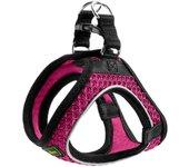 Arnés para Perro HUNTER Comfort (Negro - Fucsia - XXS)