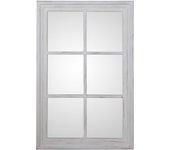 Espejo de pared ALEXANDRA HOUSE LIVING Blanco Madera Desgastado Ventana 5 x 101 x 65 cm