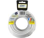 Cable EDM 2 x 0,75 mm Blanco 25 m